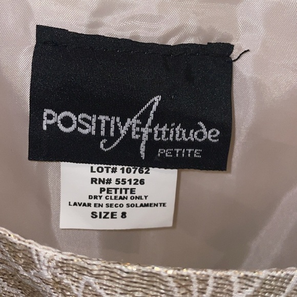 Positive Attitude Petite Gold Crop/8P - Picture 6 of 6